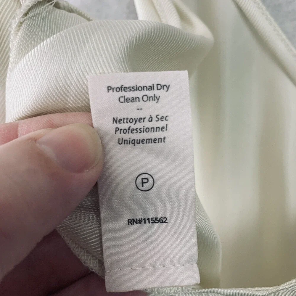 Cinq à Sept Tous Les Jours Amia Twill Romper Womens Size XS Ivory NWT $345 - Picture 14 of 15